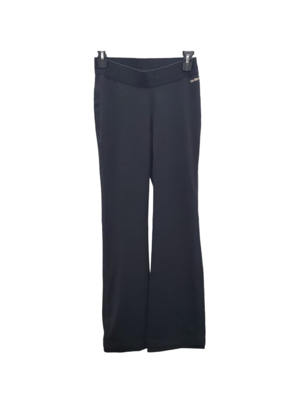 Reebok Black Boot-Cut Flare Workout Pants